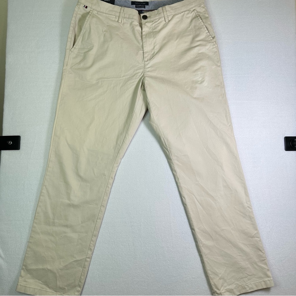 TOMMY HILFIGER TH Flex Regular Fit Stretch Beige Color 34x30